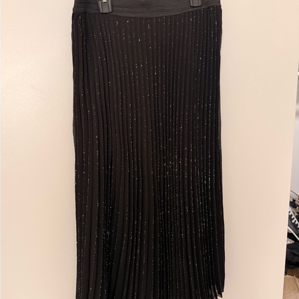 WD.NY Black Sparkle Maxi Skirt